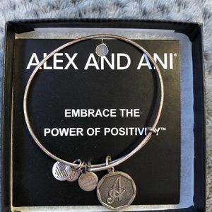 Alex and Ani “A” Charm Bracelet